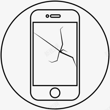 党徽标志素材手机坏了屏幕坏了图标图标