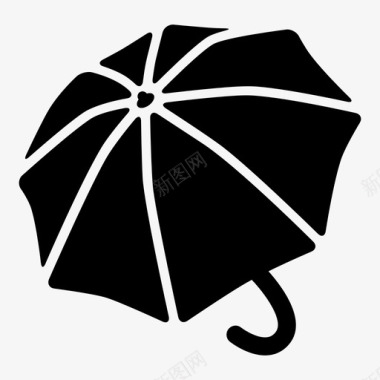 用雨伞雨伞震颤悸动图标图标