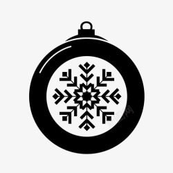 六个圣诞装饰品圣诞装饰品标志多个图标高清图片