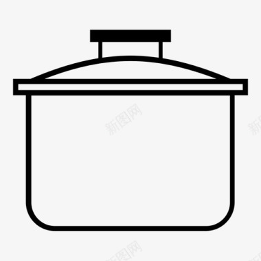 锅烤煮图标图标