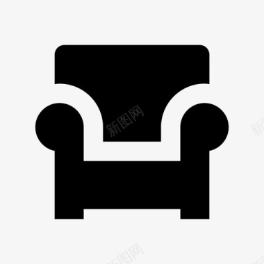 沙发长椅座椅沙发图标图标