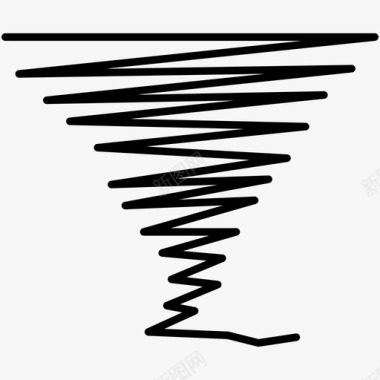 龙卷风龙卷风天气强风图标图标