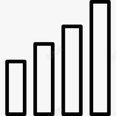 黑色信息图表信号投影性能图标图标