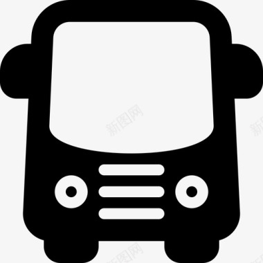 通勤公共汽车汽车通勤图标图标