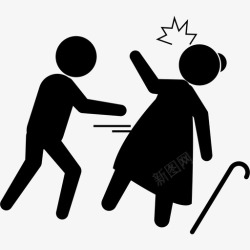 老百姓罪犯偷了一个老妇人老百姓罪犯的头脑图标高清图片