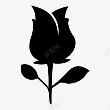 浪漫背景玫瑰花朵爱情图标图标