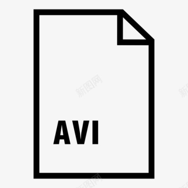 avi文件音视频交错文档图标图标