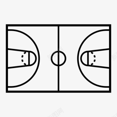 信号标识篮球场减法体育场图标图标