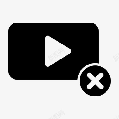 视频播放器删除视频已售出否图标图标