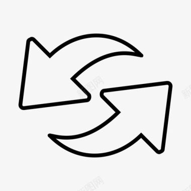 向左旋转刷新旋转同步图标图标