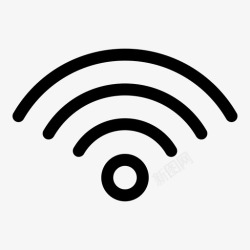 WIFI粗wifi通信连接图标高清图片