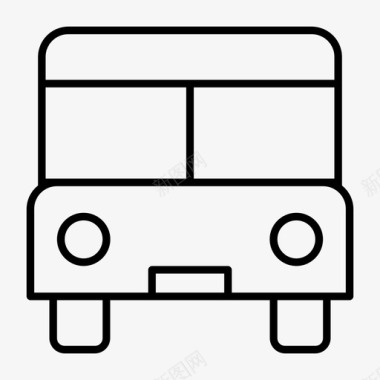 停车场巴士精品巴士黄色巴士图标图标