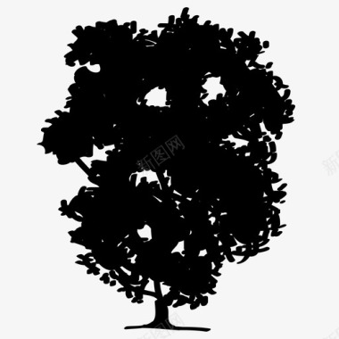 矢量树树树木补充图标图标