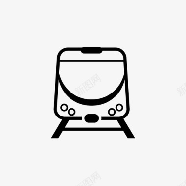 通勤地铁公共汽车通勤图标图标