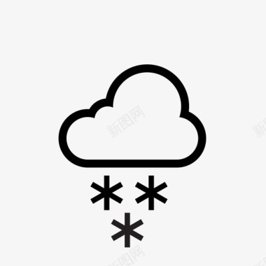 天气插件天气图标大雪天气图标图标