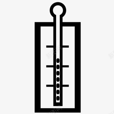 测量温度计温度上升图标图标