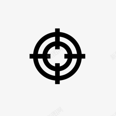 目标十字准线目标狙击手图标图标