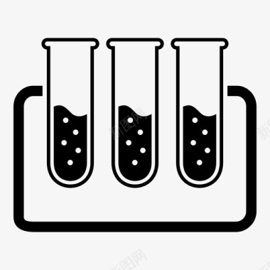 试管科学液体图标图标