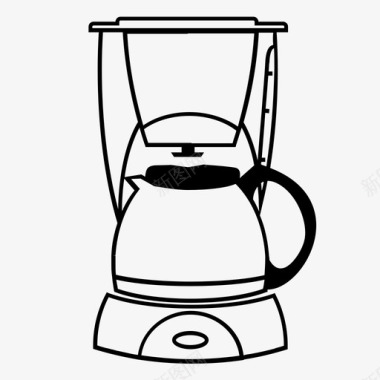 自动咖啡机电器自动图标图标