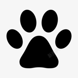 宠物印记爪子信号宠物图标高清图片