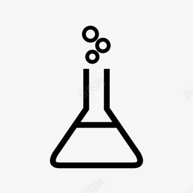 大烧杯烧瓶标志实验室图标图标