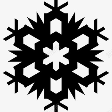 透明雪花雪花图案形状尖图标图标