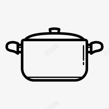 平底锅锅平底锅厨房用具图标图标