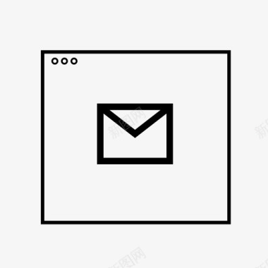 对话框浏览器联机邮件图标图标