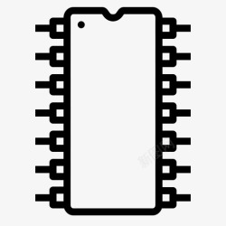 结节芯片卡电路图标高清图片