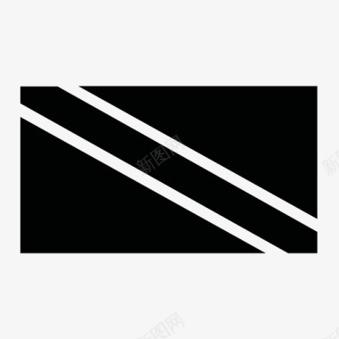 斜杠符号flag多巴哥减法图标图标
