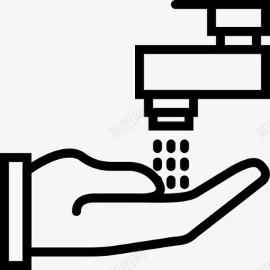 美容院海报设计洗手肥皂洗手池图标图标