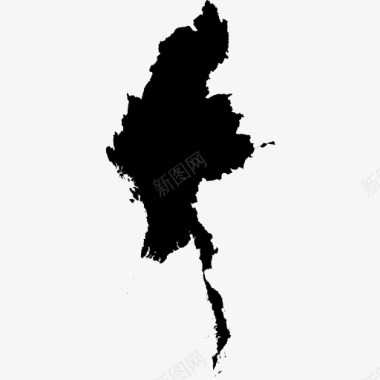 缅甸地点多个图标图标