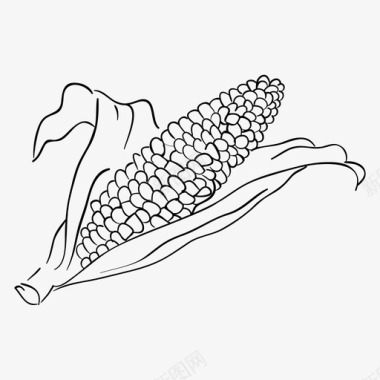 玉米甜玉米农产品图标图标