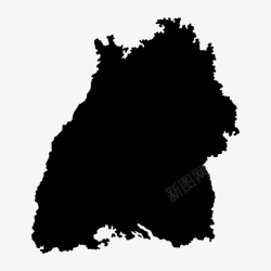 巴登巴登符腾堡欧洲地理图标高清图片
