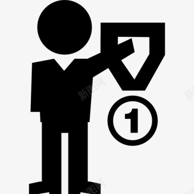 教育学术1级奖章获得者图标图标