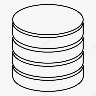 大数据存储数据硬币数据存储图标图标