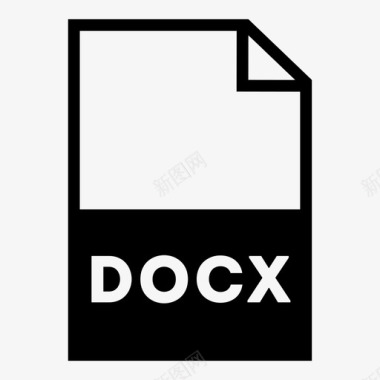 礼字docx文件字处理器纸张图标图标