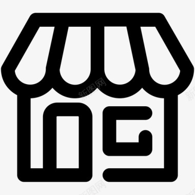 购物logo商店标志购物图标图标