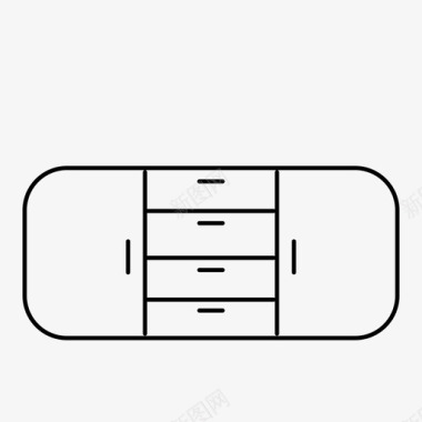 厨房一套家具厨房家具图标图标