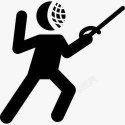 搏太极拳人物剪影有搏击剑运动型多运动型图标高清图片