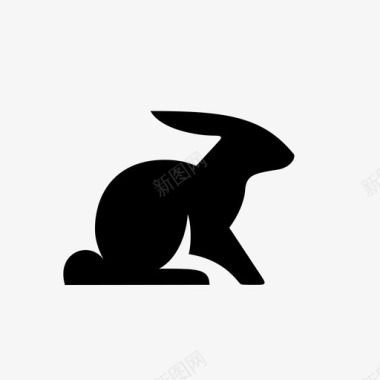 兔子悸动坐着图标图标