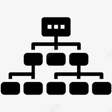 指挥管理指导结构图标图标