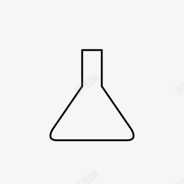 点击矢量锥形烧瓶实验室实验图标图标