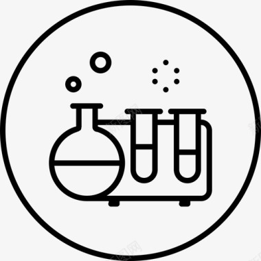 羊肉片卷科学泡泡化学图标图标