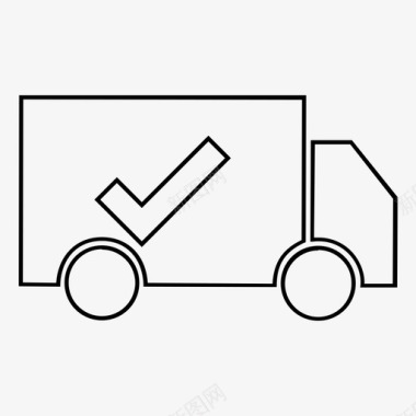 免费体检送货送货卡车免费送货图标图标