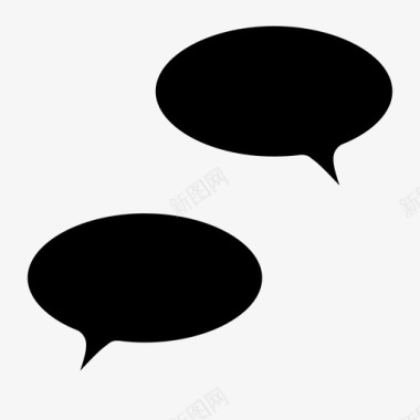 安卓APP界面语音泡泡群聊交流图标图标