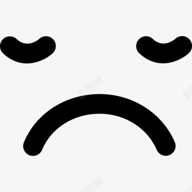 表情符号的方悲伤困倦的表情符号脸方界面情绪正常图标图标