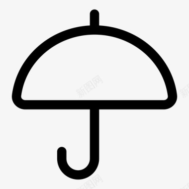 伞遮住保护图标图标
