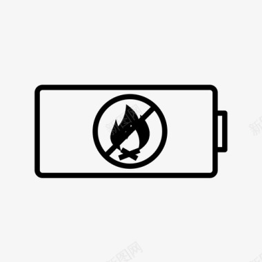 不要扔进火里电池图标图标