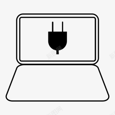 充电笔记本电脑苹果图标图标